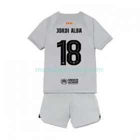 Koszulka FC Barcelona Jordi Alba 18 Dziecięcy Trzeci Stroje Piłkarskie 2022/23 Krótki Rękaw